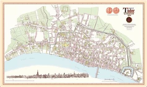 tudor map|tudor map of london 1520.